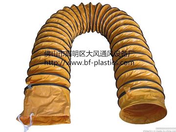 供应尼龙布伸缩风管、耐磨阻燃螺旋伸缩风管